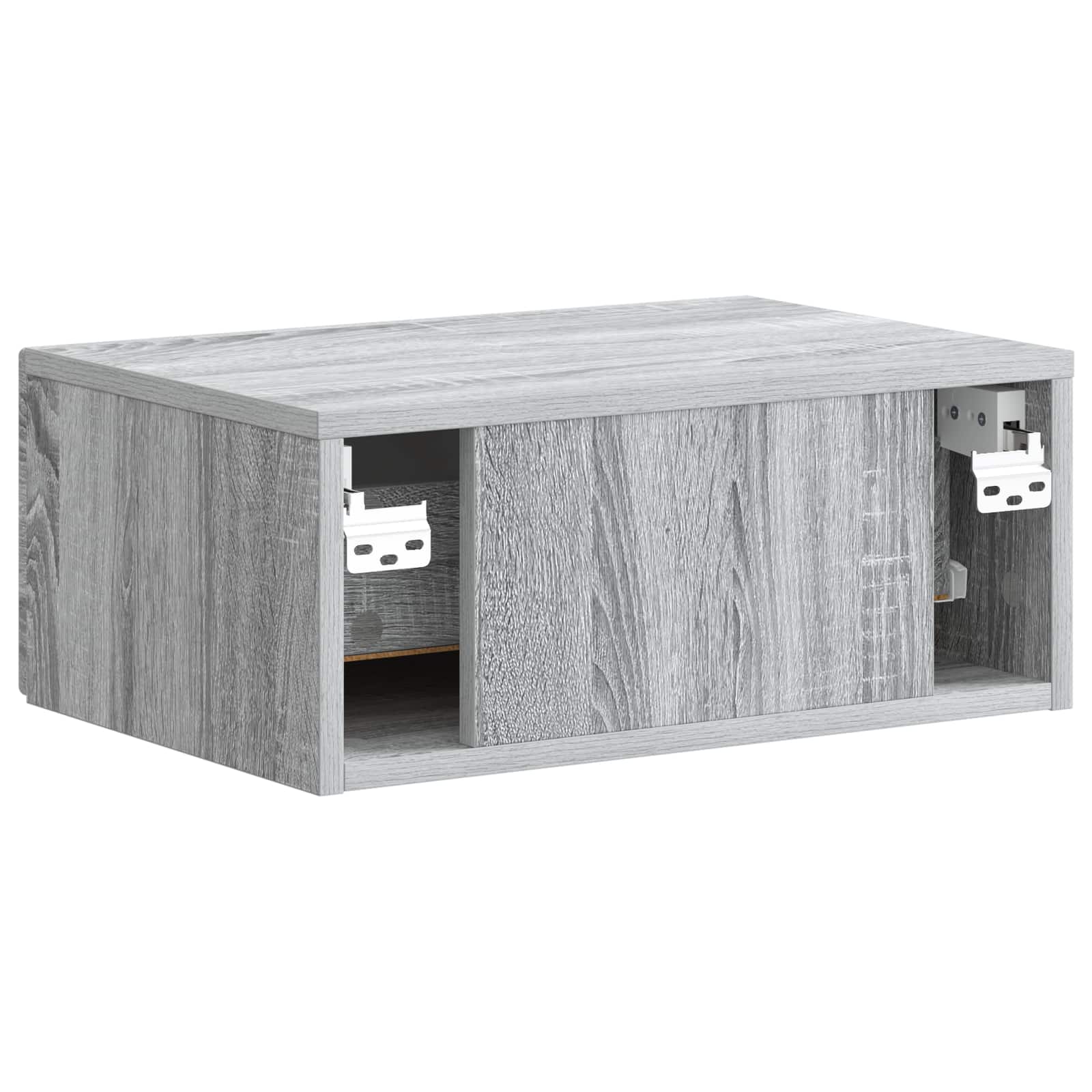 Mobiletto da notte a muro 2 pcs Grigio Sonoma 49 x 34,5 x 20 cm | homemem39