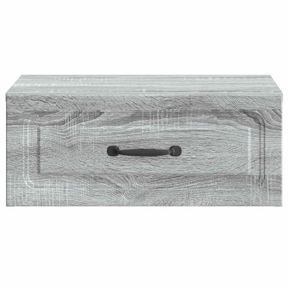 Mobiletto da notte a muro 2 pcs Grigio Sonoma 49 x 34,5 x 20 cm
