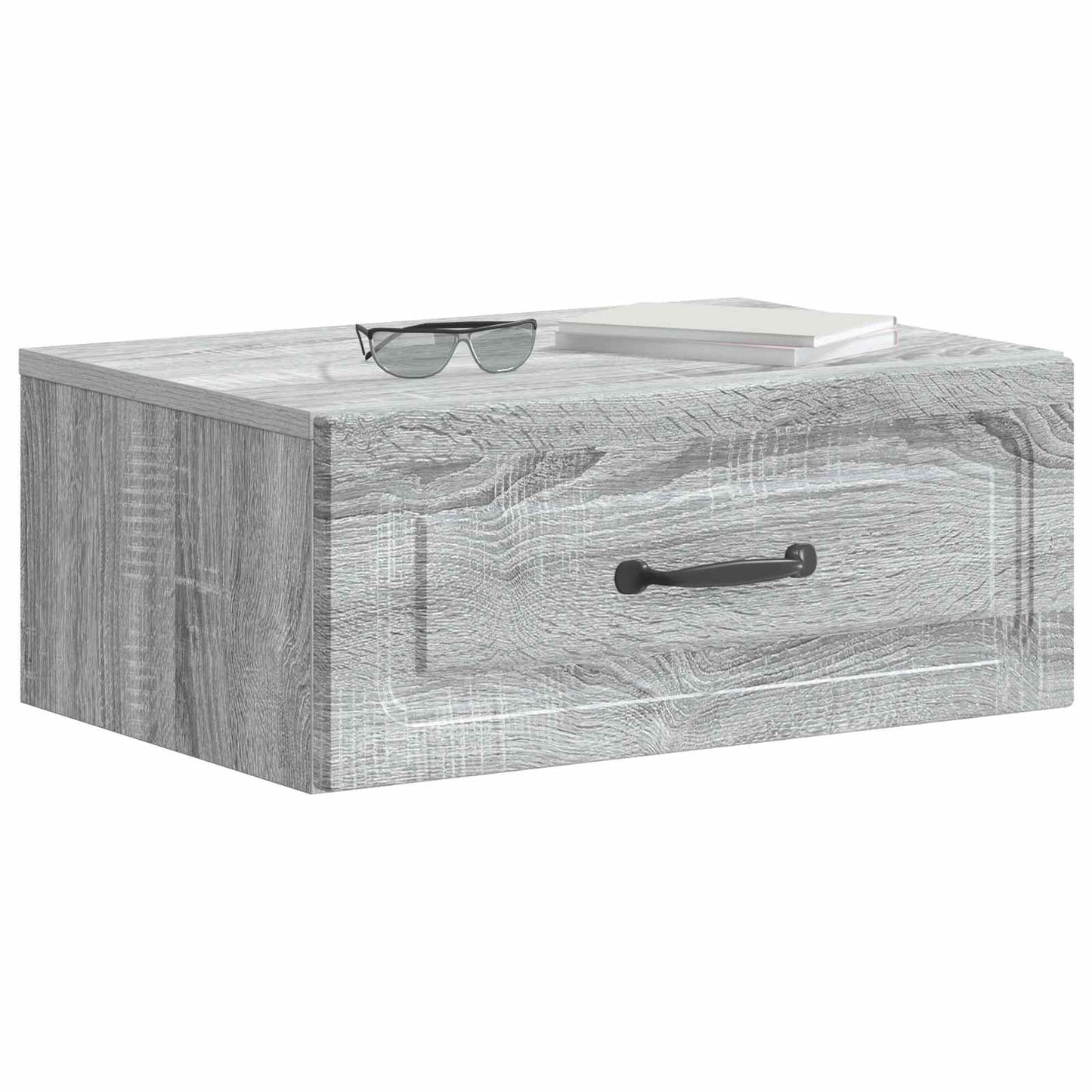 Mobiletto da notte a muro 2 pcs Grigio Sonoma 49 x 34,5 x 20 cm
