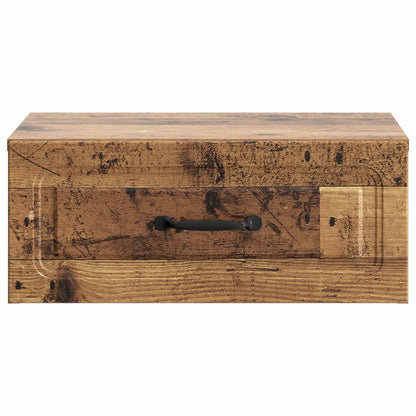 Mobiletto da notte a muro Legno antico 49 x 34,5 x 20 cm | homemem39