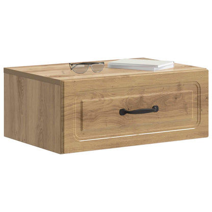 Mobiletto da notte a muro Rovere Artigianale 49 x 34,5 x 20 cm | homemem39