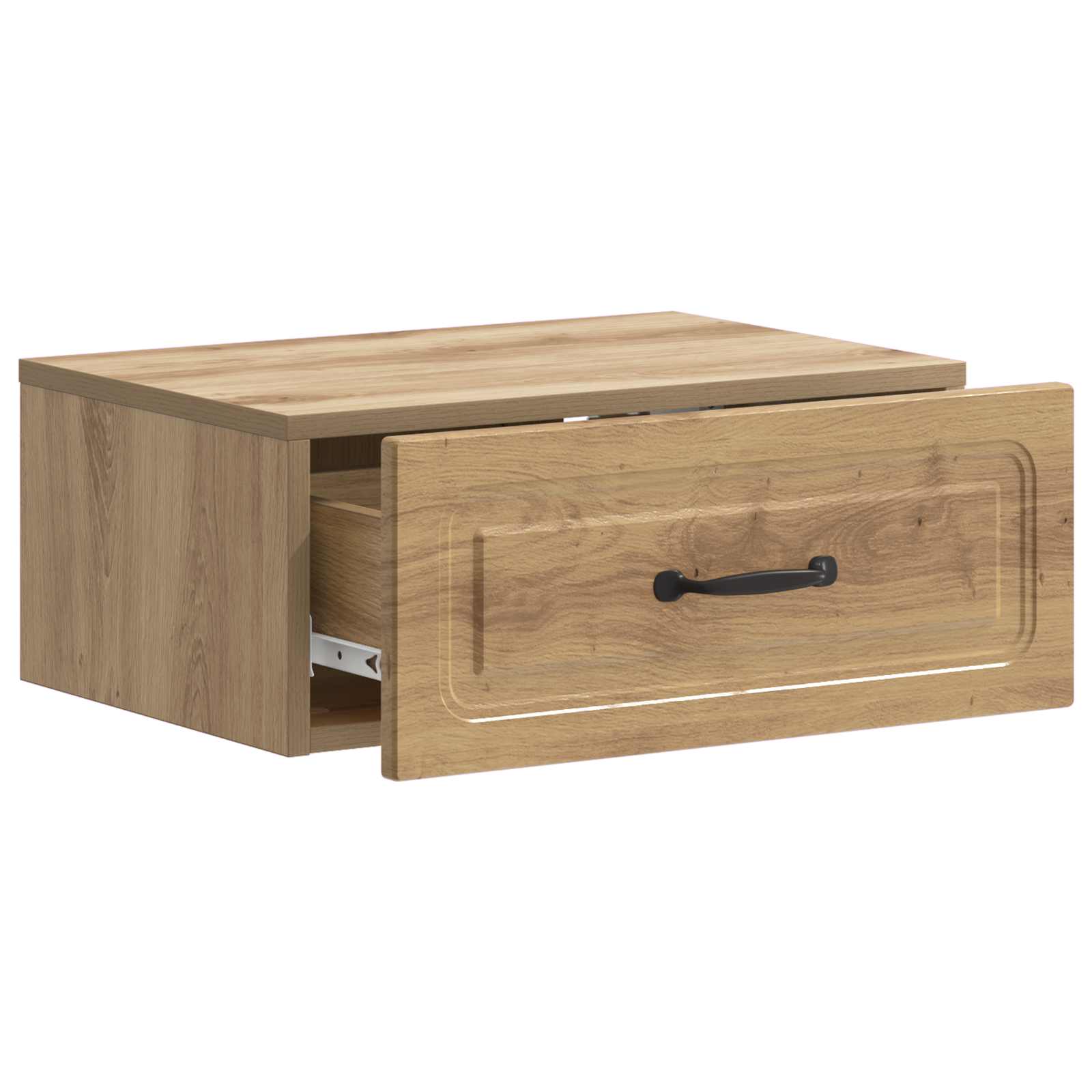 Mobiletto da notte a muro con cassetto 2 pcs Rovere Artigianale | homemem39
