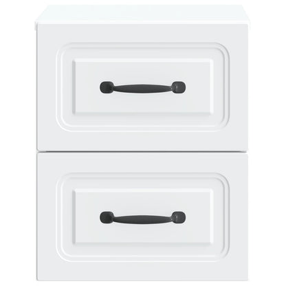 Mobiletto da notte a muro 2 pcs Bianco 34,5 x 33 x 40 cm | homemem39