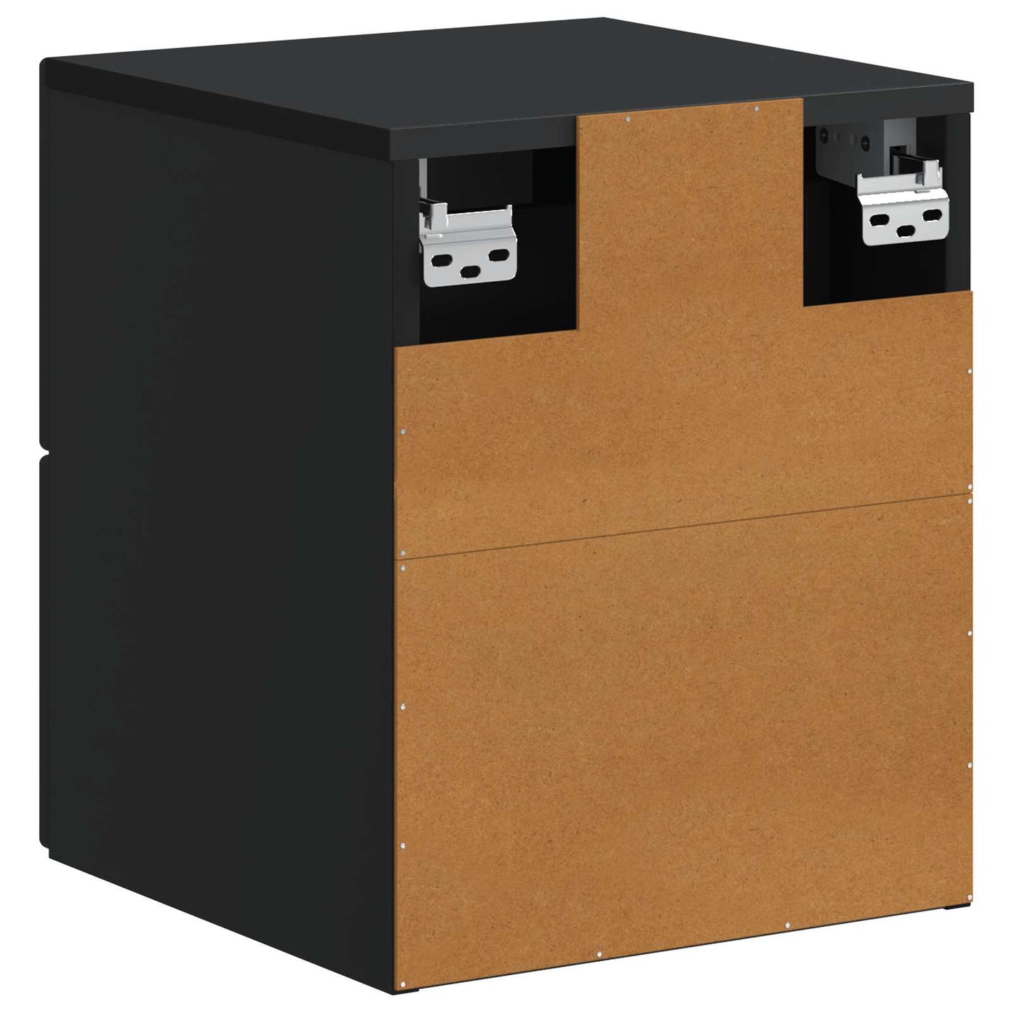 Mobiletto da notte a muro 2 pcs Nero 34,5 x 33 x 40 cm | homemem39