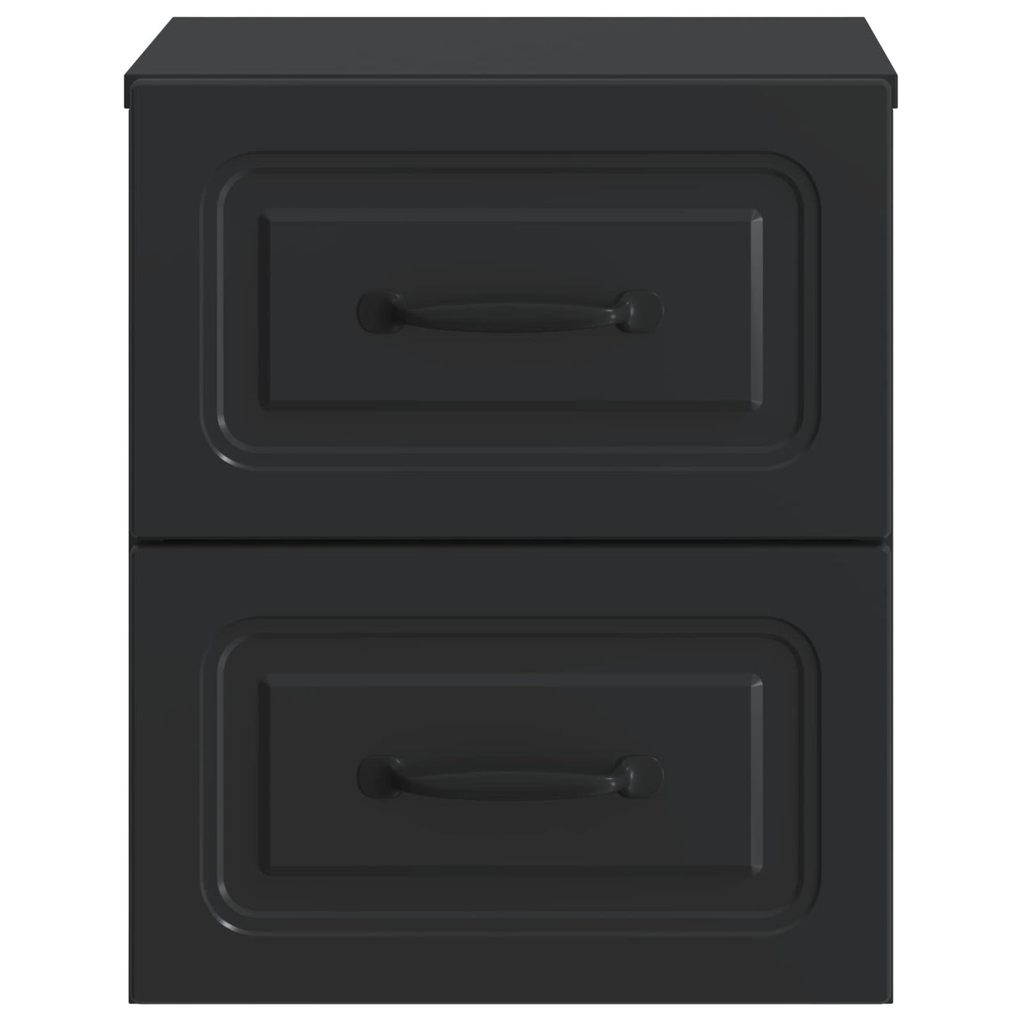 Mobiletto da notte a muro 2 pcs Nero 34,5 x 33 x 40 cm | homemem39