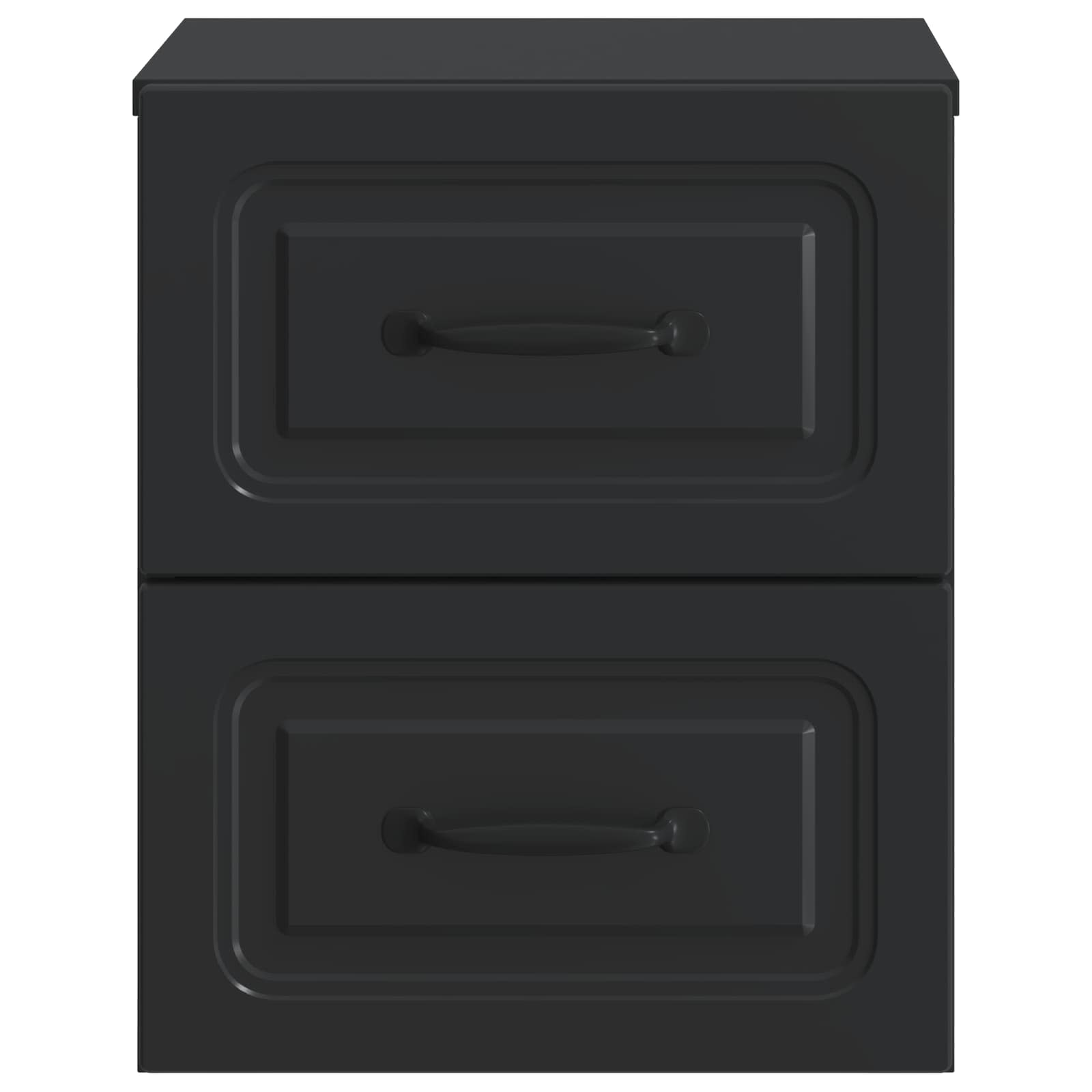Mobiletto da notte a muro 2 pcs Nero 34,5 x 33 x 40 cm | homemem39