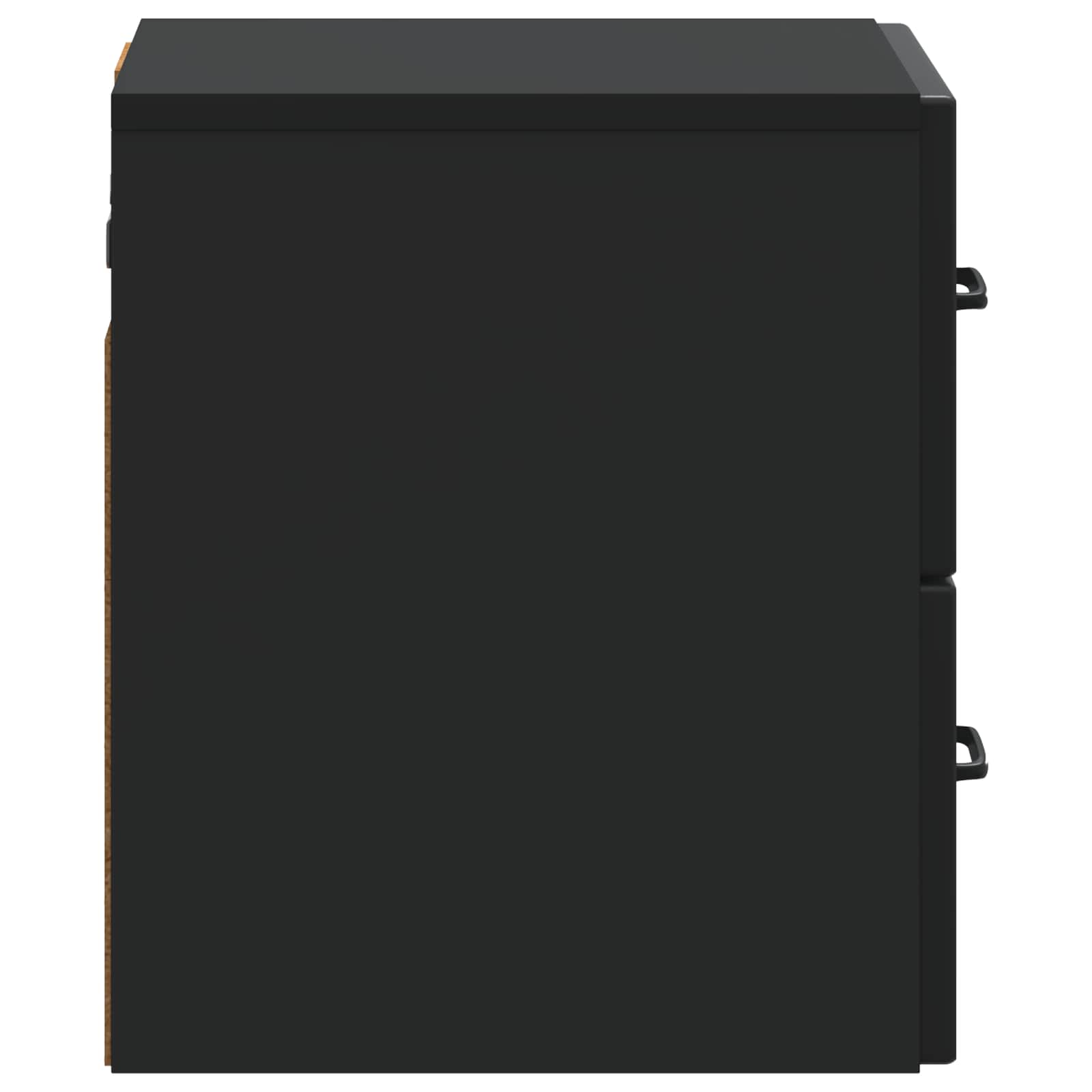 Mobiletto da notte a muro 2 pcs Nero 34,5 x 33 x 40 cm | homemem39