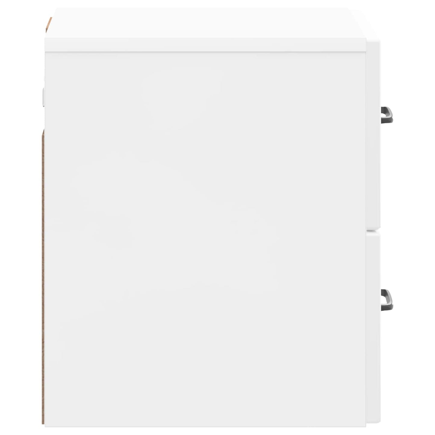 Mobiletto da notte a muro Bianco Lucido 34,5 x 33 x 40 cm | homemem39