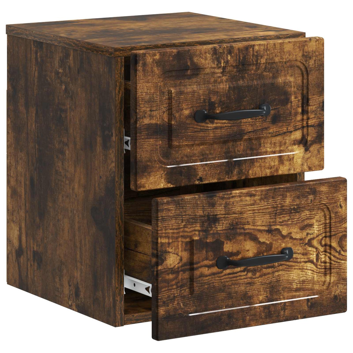 Mobiletto da notte a muro 2 pcs Rovere Fumo 34,5 x 33 x 40 cm | homemem39