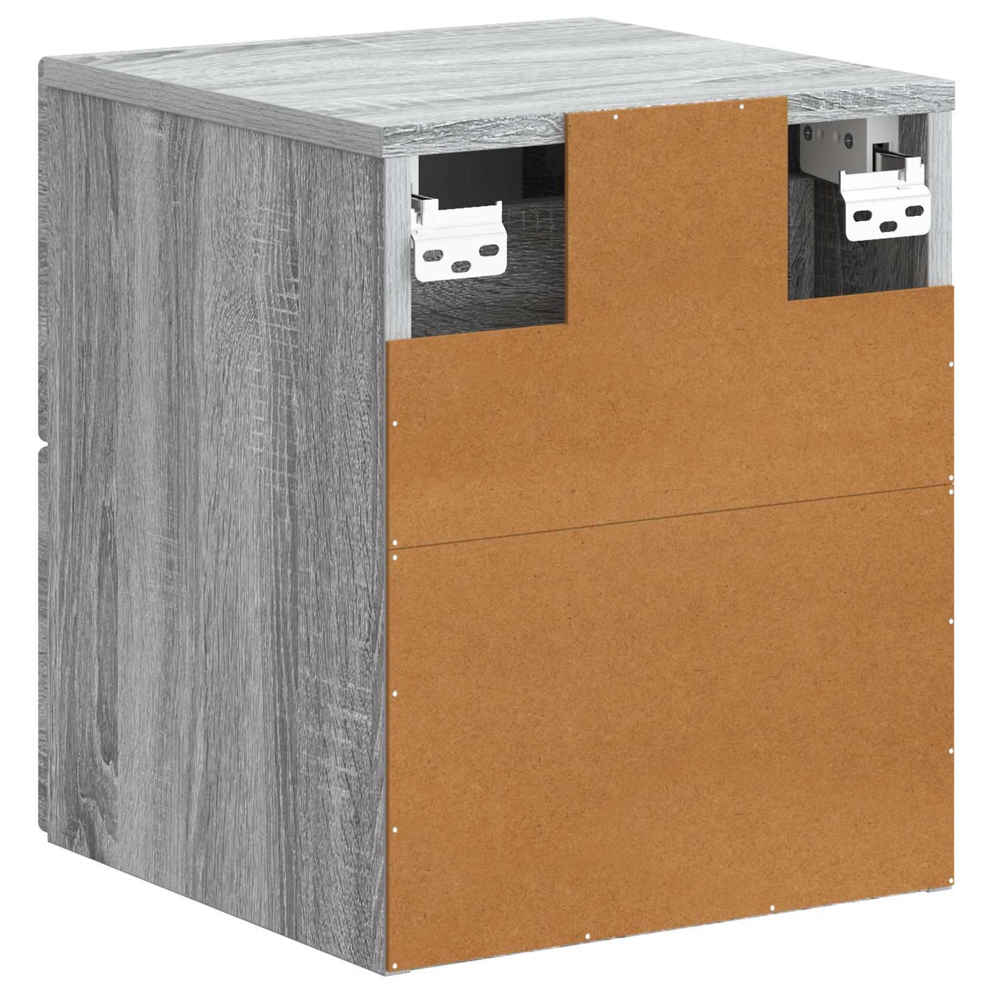 Mobiletto da notte a muro Grigio Sonoma 34,5 x 33 x 40 cm | homemem39