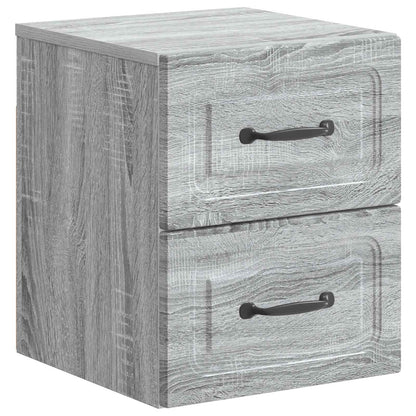 Mobiletto da notte a muro 2 pcs Grigio Sonoma 34,5 x 33 x 40 cm | homemem39