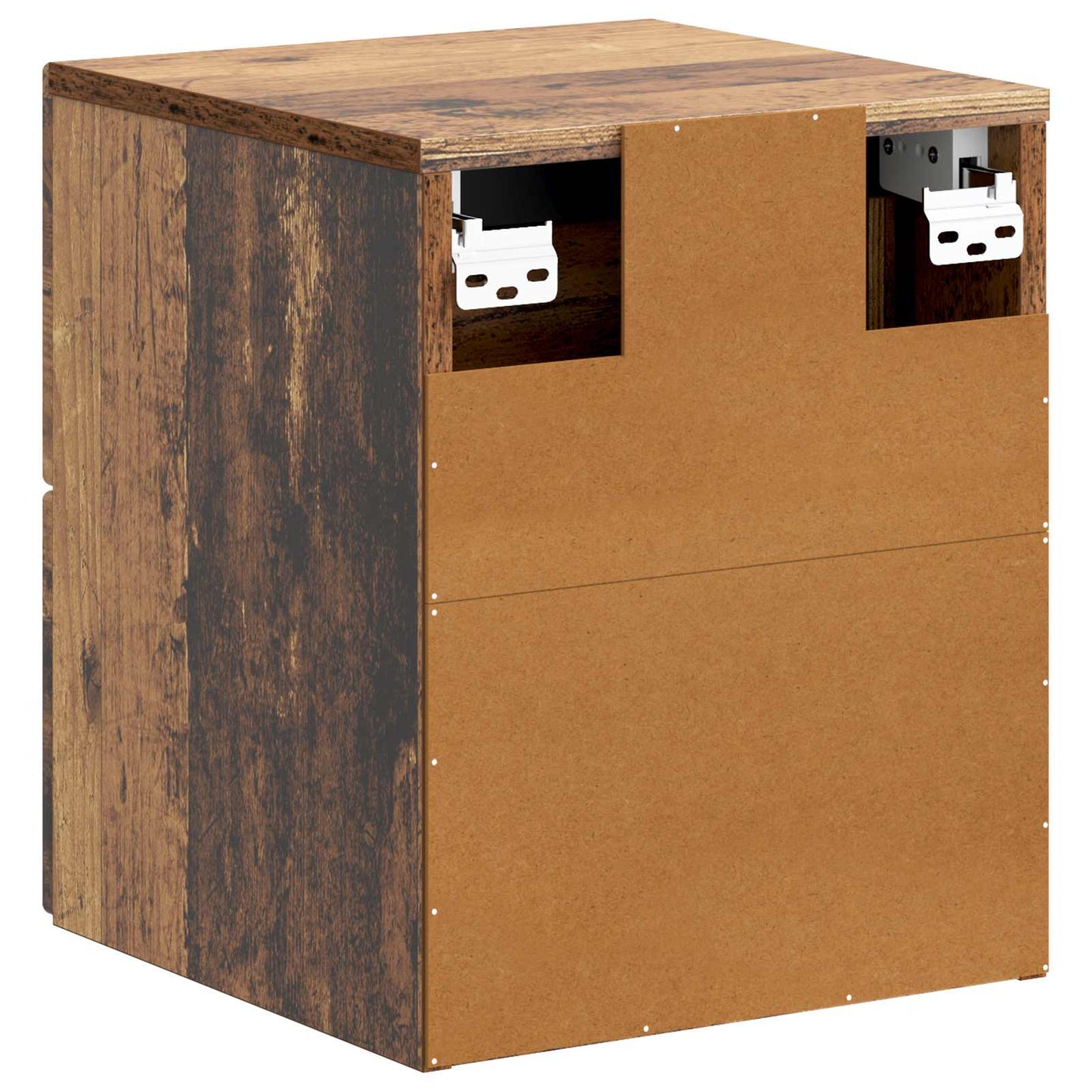 Mobiletto da notte a muro Legno antico 34,5 x 33 x 40 cm | homemem39