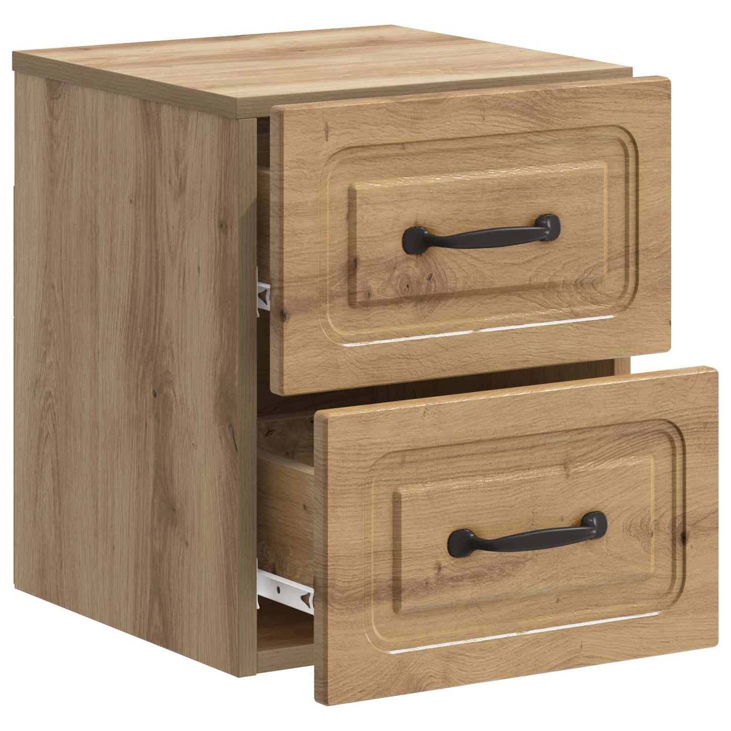 Mobiletto da notte a muro Rovere Artigianale 34,5 x 33 x 40 cm