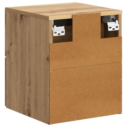 Mobiletto da notte a muro con cassetto 2 pcs Rovere Artigianale | homemem39