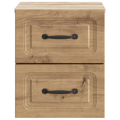 Mobiletto da notte a muro con cassetto 2 pcs Rovere Artigianale | homemem39