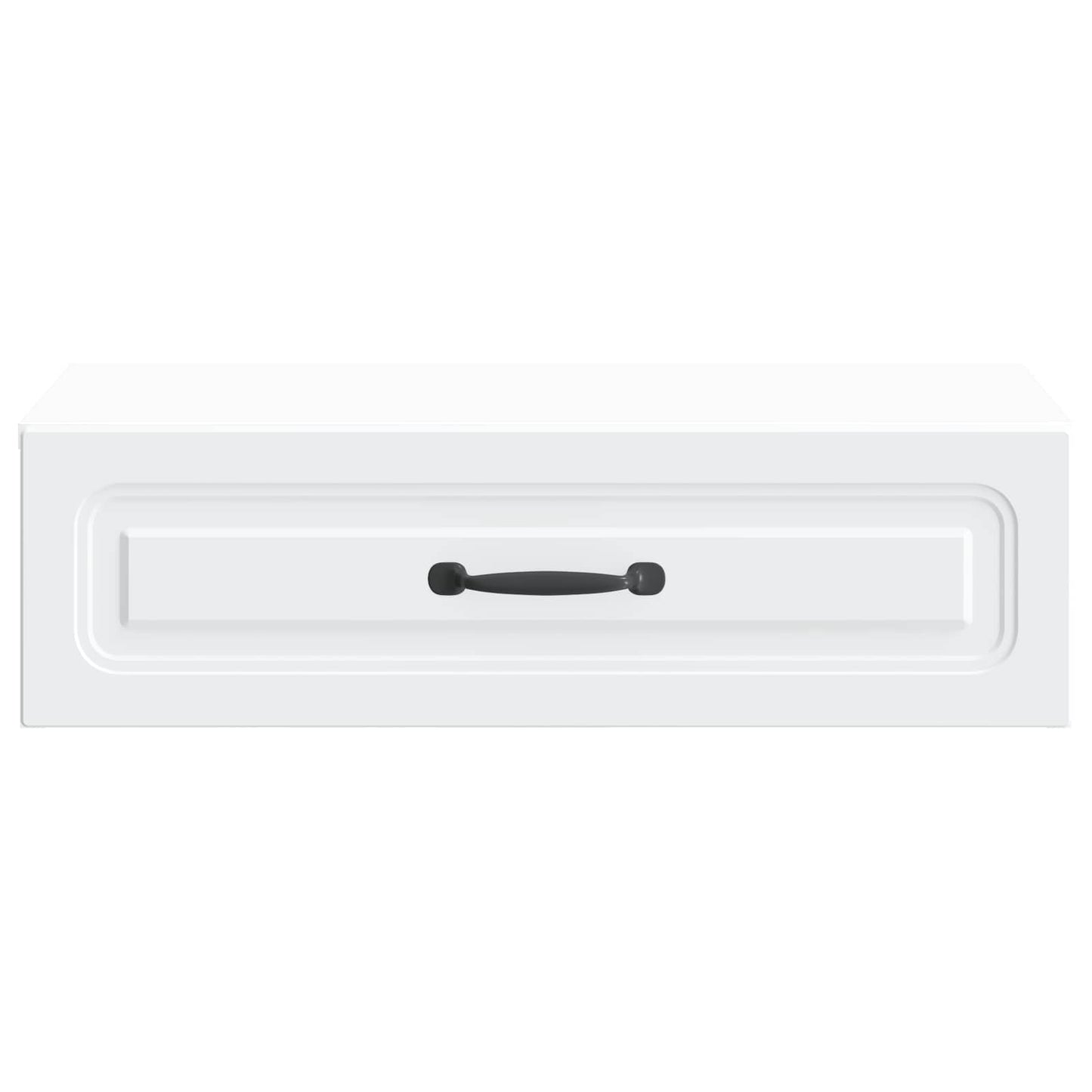 Tavolino da Parete Laterale Bianco 59 x 34,5 x 17 cm | homemem39