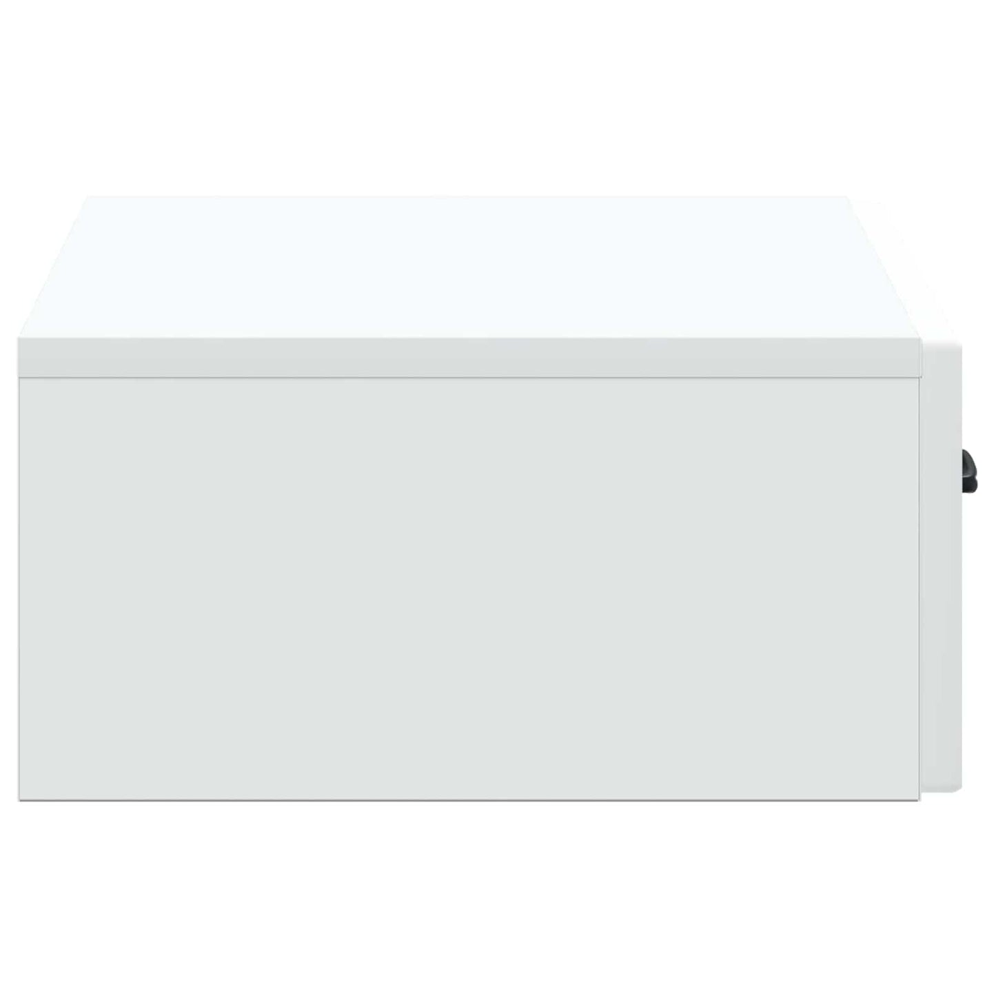 Tavolino da Parete Laterale Bianco 59 x 34,5 x 17 cm | homemem39