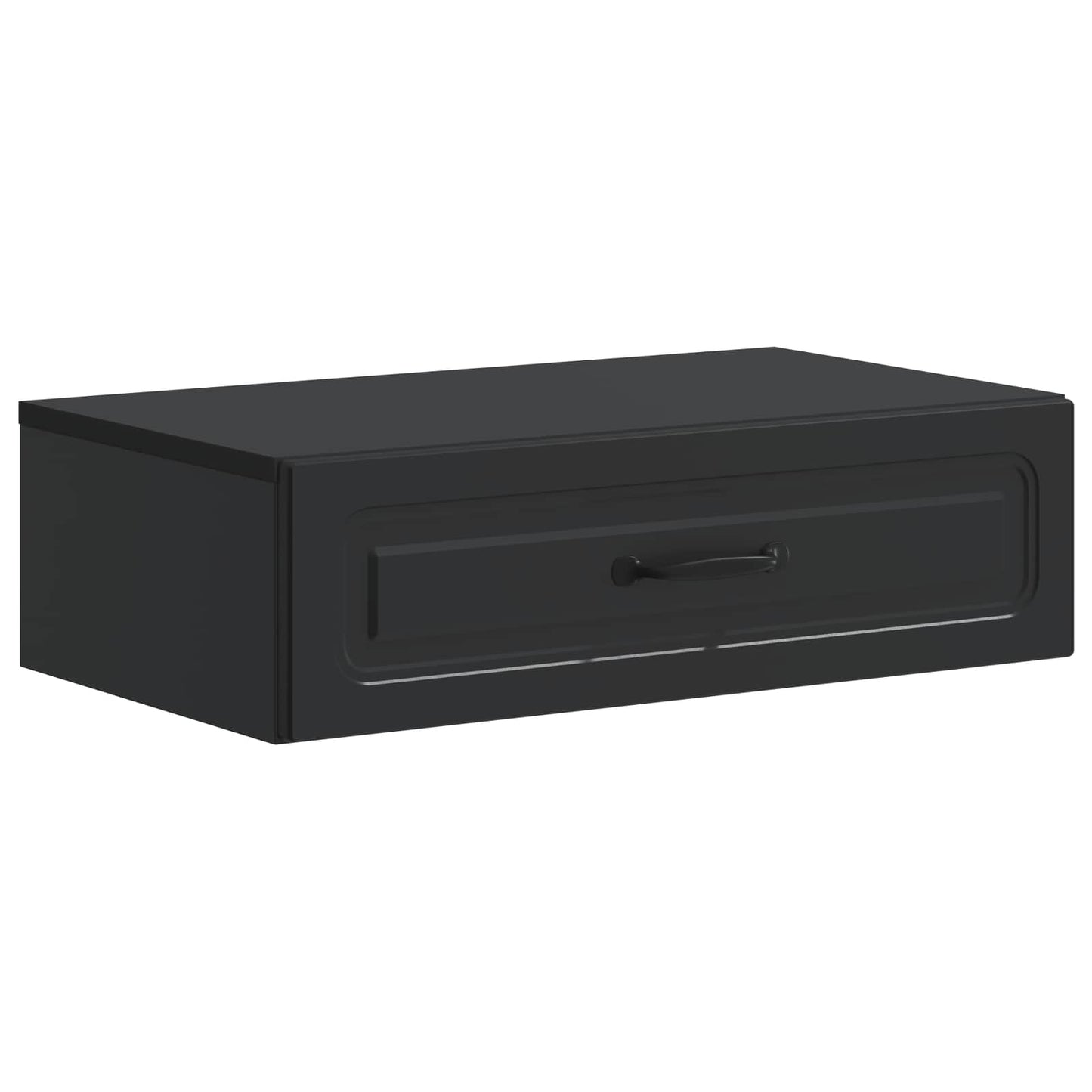Tavolino da Parete Laterale Nero 59 x 34,5 x 17 cm | homemem39