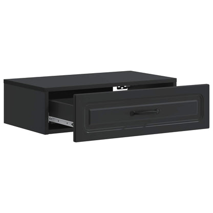 Tavolino da Parete Laterale Nero 59 x 34,5 x 17 cm | homemem39