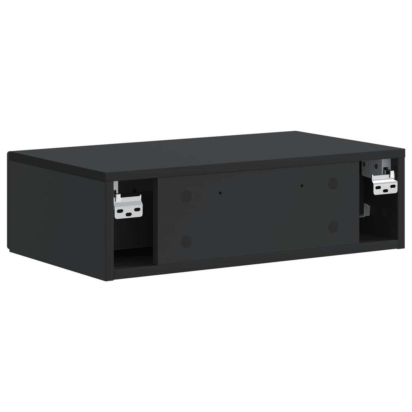 Tavolino da Parete Laterale Nero 59 x 34,5 x 17 cm | homemem39