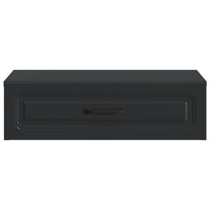 Tavolino da Parete Laterale Nero 59 x 34,5 x 17 cm | homemem39