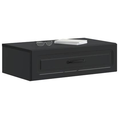 Tavolino da Parete Laterale Nero 59 x 34,5 x 17 cm | homemem39
