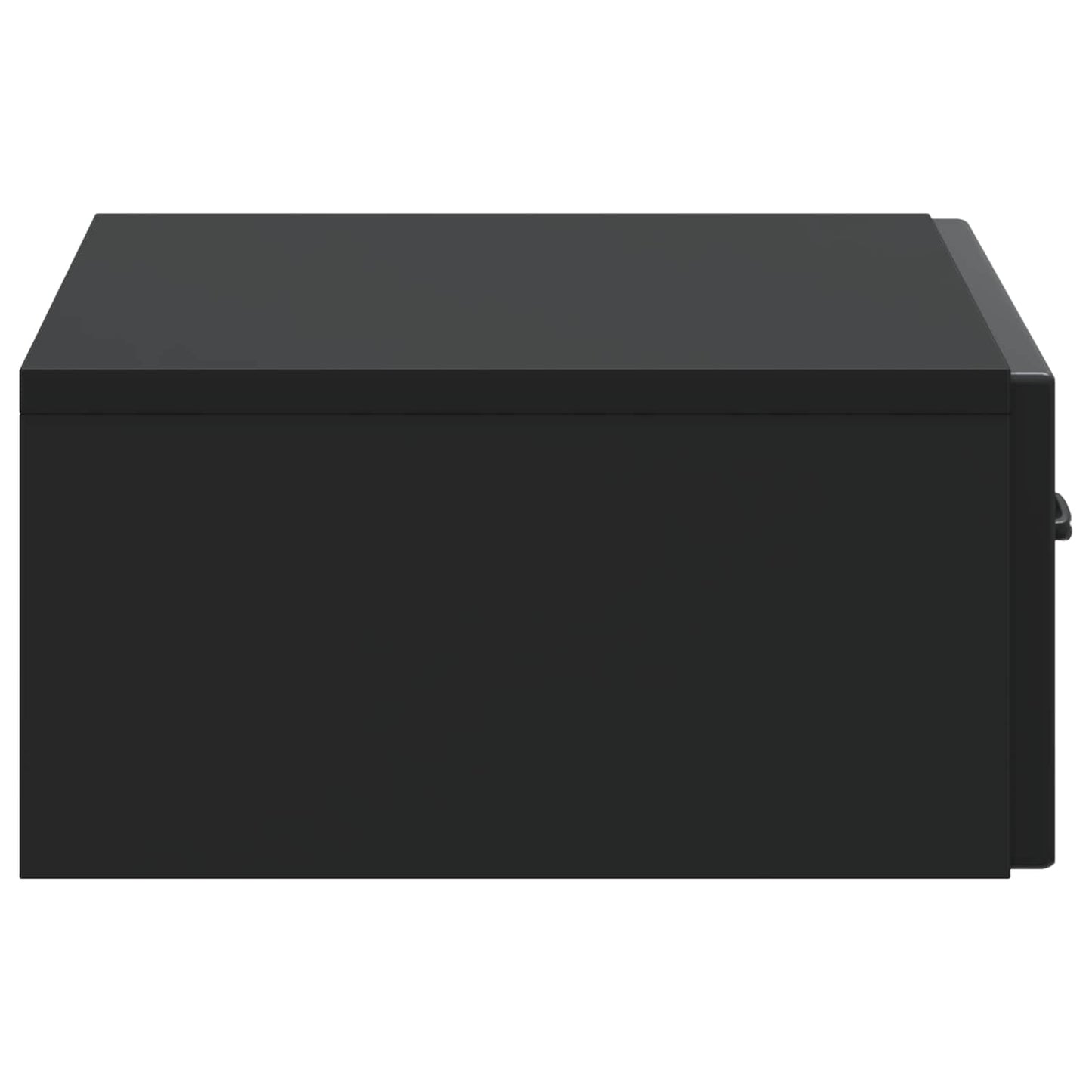 Tavolino da Parete Laterale Nero 59 x 34,5 x 17 cm | homemem39