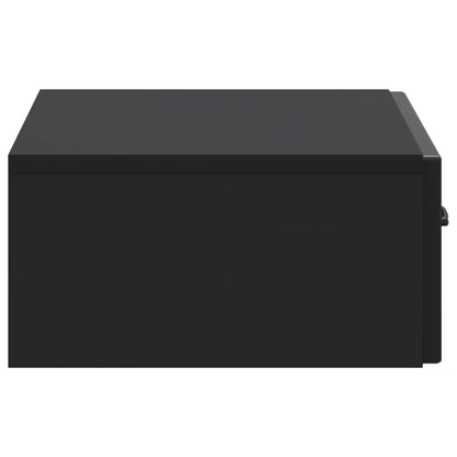Tavolino da Parete Laterale Nero 59 x 34,5 x 17 cm