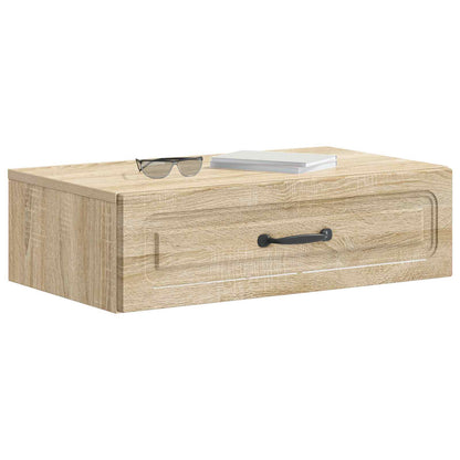 Tavolino da Parete Laterale Rovere Sonoma 59 x 34,5 x 17 cm | homemem39