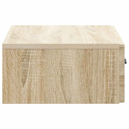 Tavolino da Parete Laterale Rovere Sonoma 59 x 34,5 x 17 cm