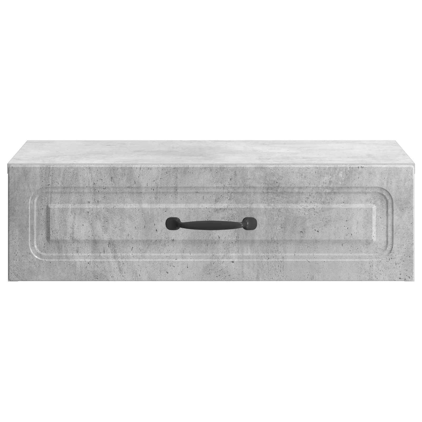 Tavolino da Parete Laterale Grigio Cemento 59 x 34,5 x 17 cm