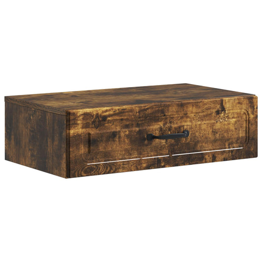 Tavolino da Parete Laterale Rovere Fumo 59 x 34,5 x 17 cm | homemem39