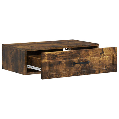 Tavolino da Parete Laterale Rovere Fumo 59 x 34,5 x 17 cm | homemem39