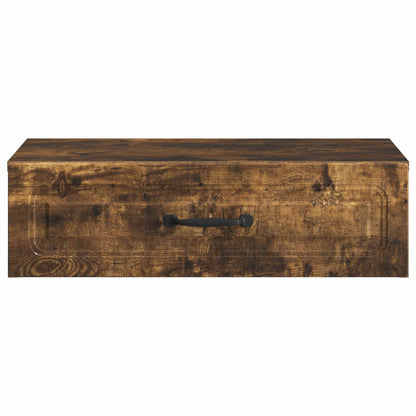 Tavolino da Parete Laterale Rovere Fumo 59 x 34,5 x 17 cm | homemem39