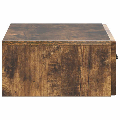 Tavolino da Parete Laterale Rovere Fumo 59 x 34,5 x 17 cm | homemem39
