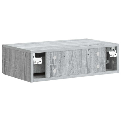 Tavolino da Parete Laterale Grigio Sonoma 59 x 34,5 x 17 cm | homemem39