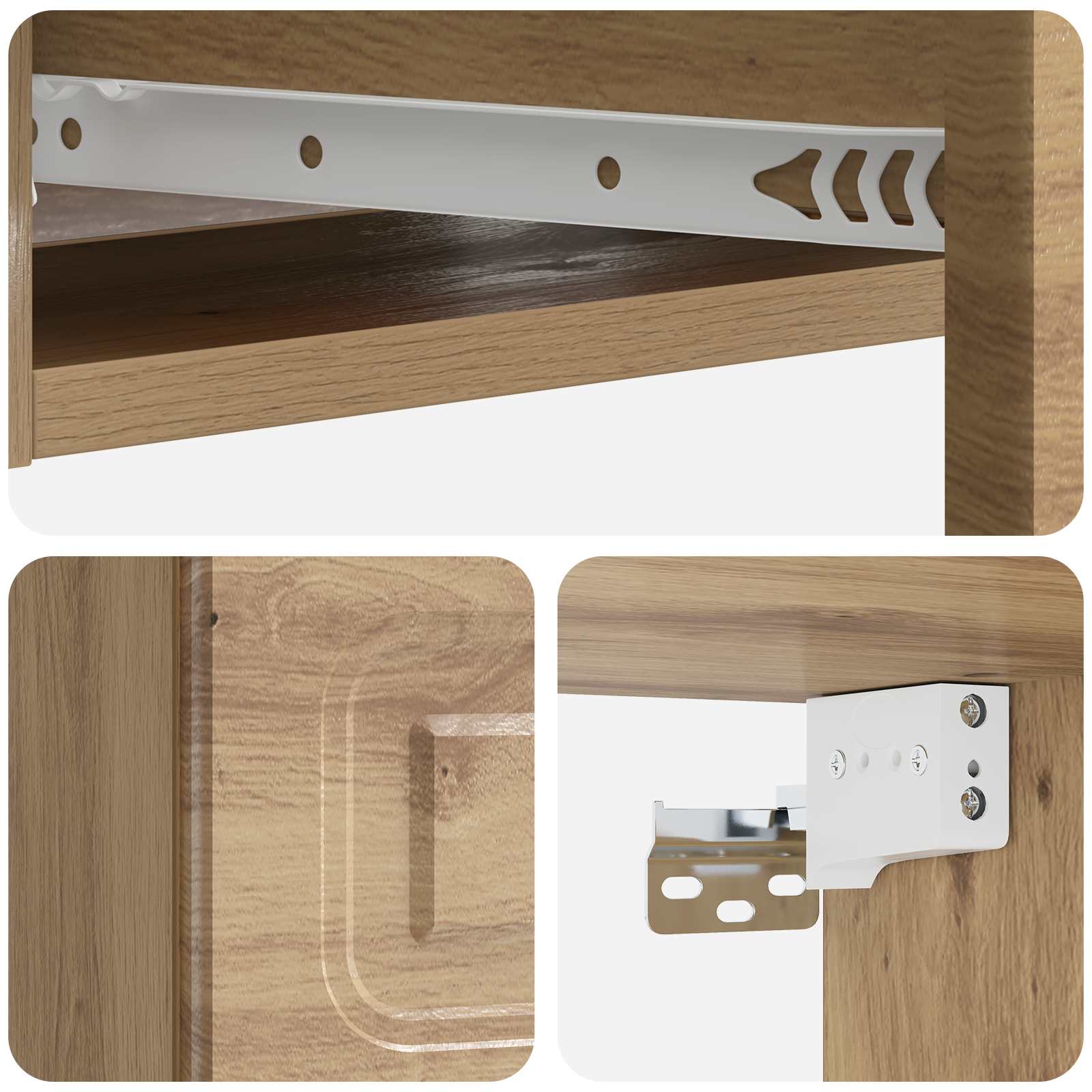 Tavolino da Parete Laterale Rovere Artigianale | homemem39