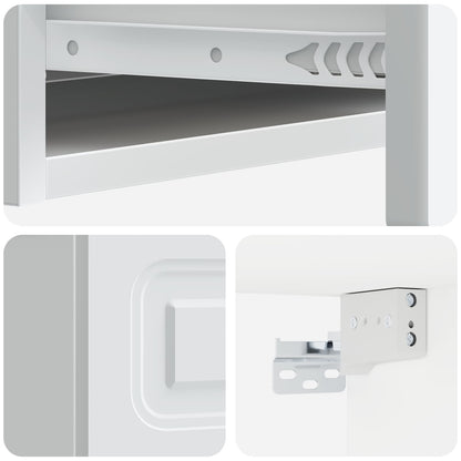Tavolino da Parete Laterale Bianco 87,5 x 34,5 x 17 cm | homemem39