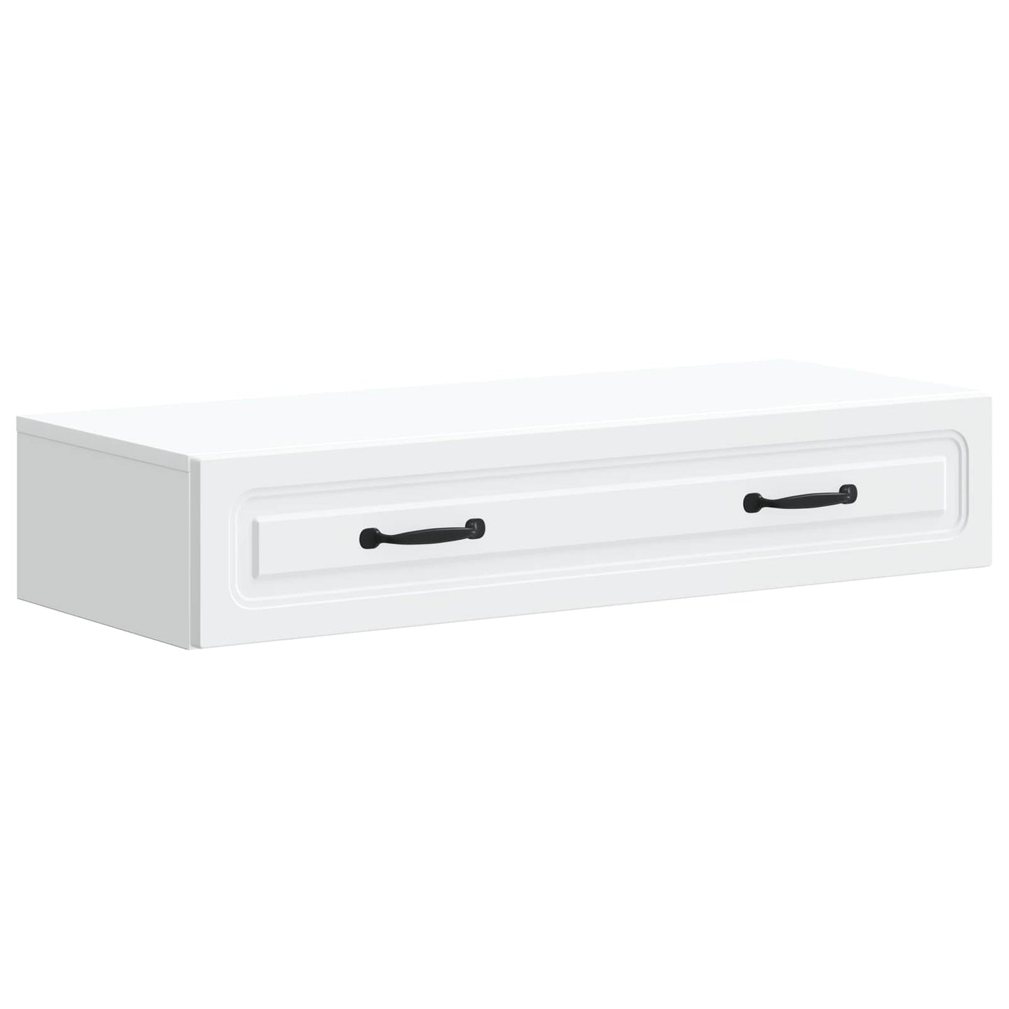 Tavolino da Parete Laterale Bianco 87,5 x 34,5 x 17 cm