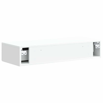 Tavolino da Parete Laterale Bianco 87,5 x 34,5 x 17 cm | homemem39