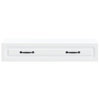 Tavolino da Parete Laterale Bianco 87,5 x 34,5 x 17 cm | homemem39