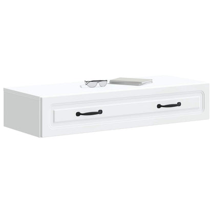 Tavolino da Parete Laterale Bianco 87,5 x 34,5 x 17 cm | homemem39