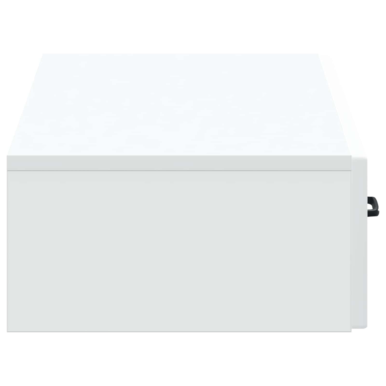 Tavolino da Parete Laterale Bianco 87,5 x 34,5 x 17 cm | homemem39