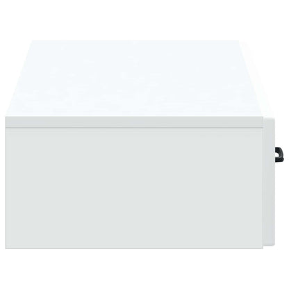 Tavolino da Parete Laterale Bianco 87,5 x 34,5 x 17 cm | homemem39