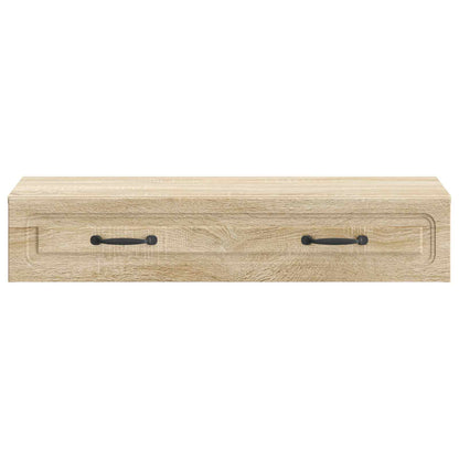 Tavolino da Parete Laterale Rovere Sonoma 87,5 x 34,5 x 17 cm | homemem39
