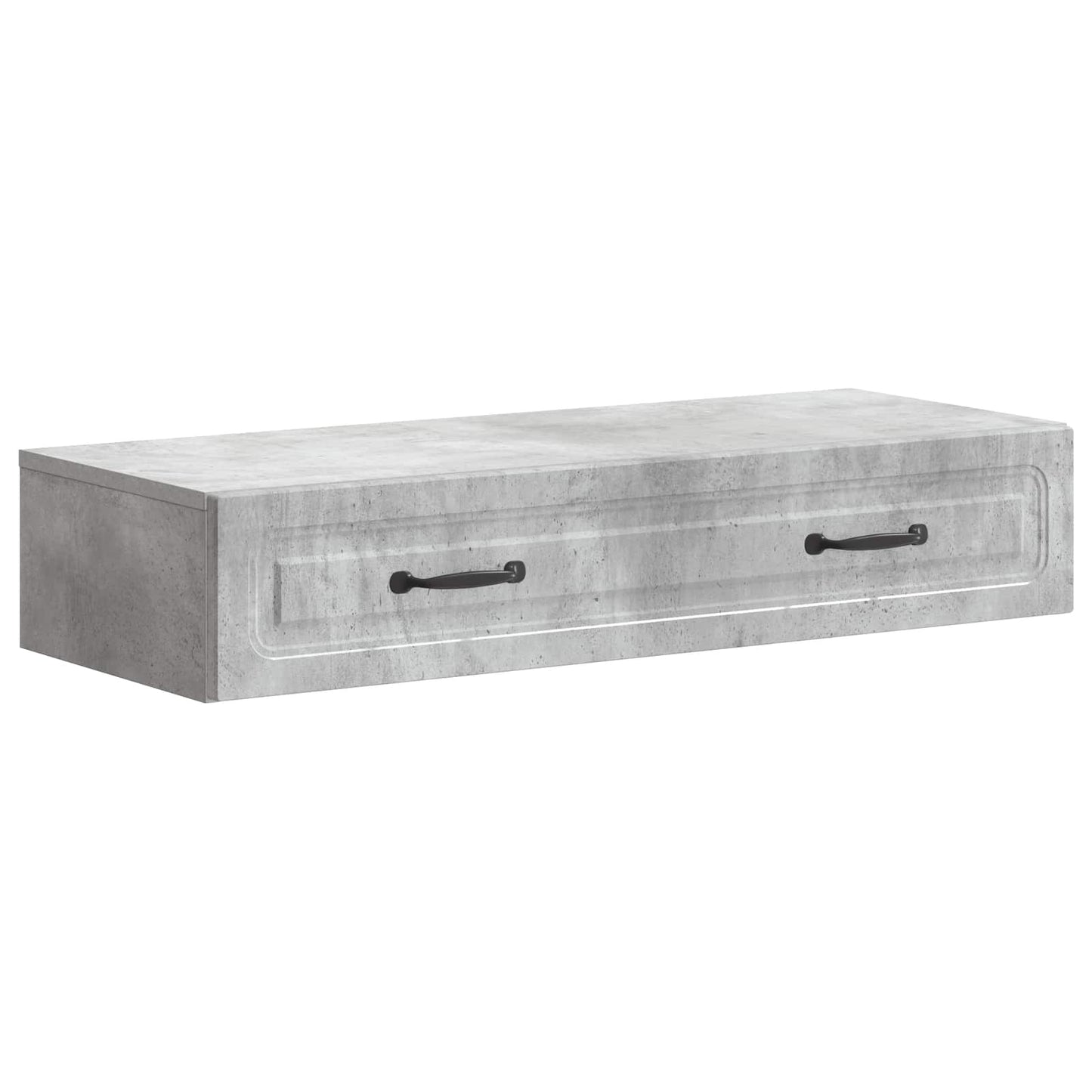 Tavolino da Parete Laterale Grigio Cemento 87,5 x 34,5 x 17 cm | homemem39