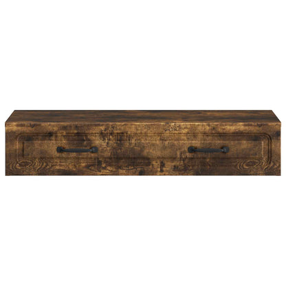 Tavolino da Parete Laterale Rovere Fumo 87,5 x 34,5 x 17 cm | homemem39
