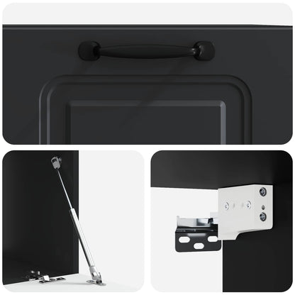 Mobile Porta TV da Muro Nero 59,5 x 41 x 30 cm