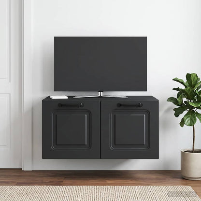Mobile Porta TV da Muro Nero 59,5 x 41 x 30 cm