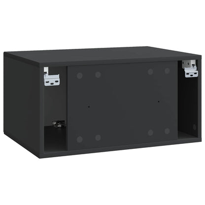 Mobile Porta TV da Muro Nero 59,5 x 41 x 30 cm | homemem39